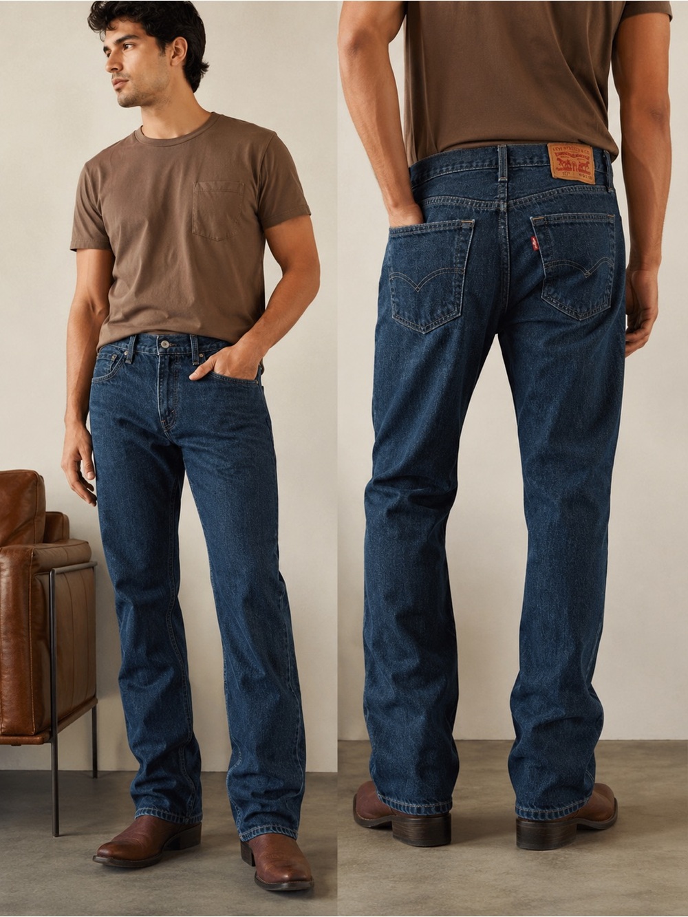 Levi’s 527 Bootcut Jeans Men’s W30 L30 Dark Wash Denim Classic Cotton